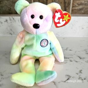 B.B. The Birthday Bear TY Beanie Baby Vintage